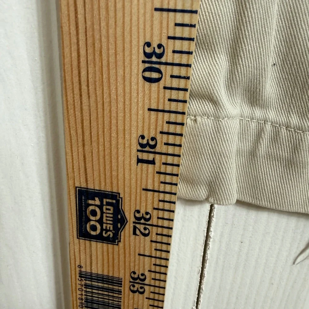 Polo Ralph Lauren Andrew Pant 42/32 Khaki Beige Pleated Chino Vintage Preppy